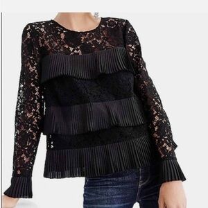 J. Crew Ruffle Tiered Lace Top Size 6